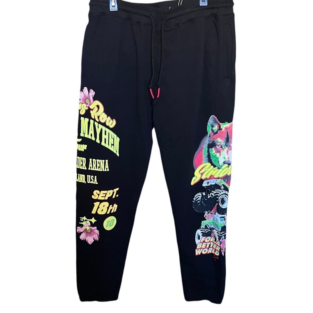 Strivers Row Power Out Sweatpants Graphic Print Joggers Men Size 2XL